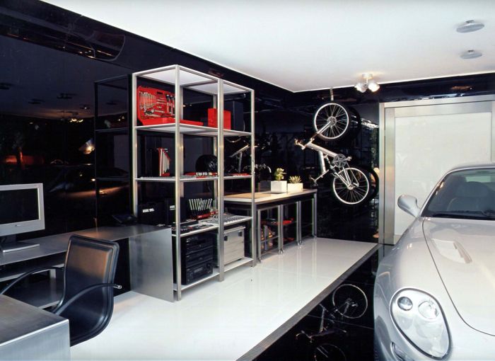 maserati glass residential garage