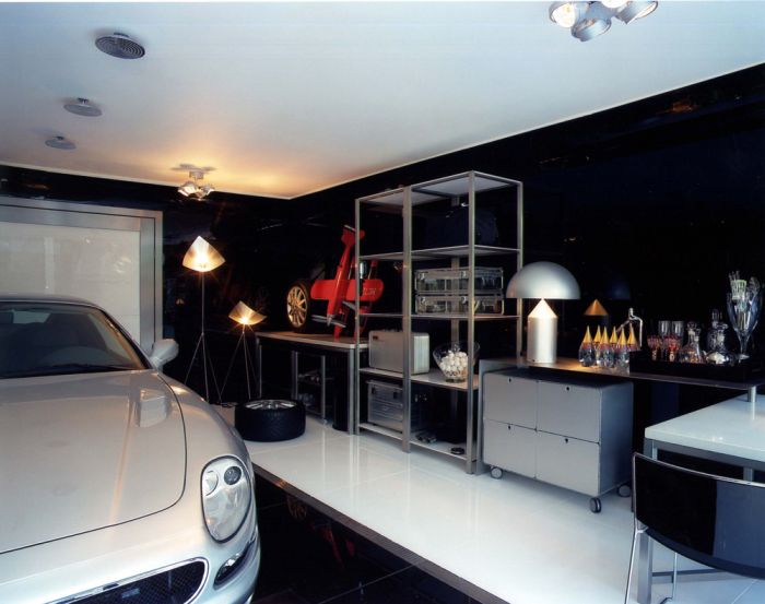 maserati glass residential garage