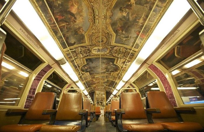 interior of paris - versailles train