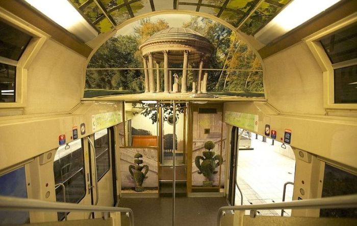 interior of paris - versailles train