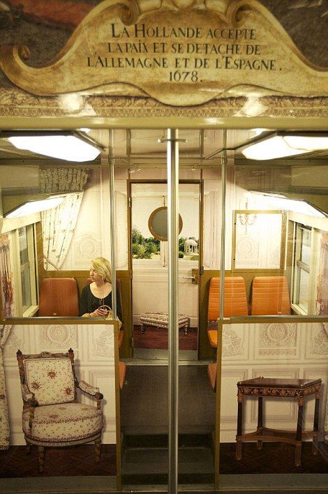 interior of paris - versailles train