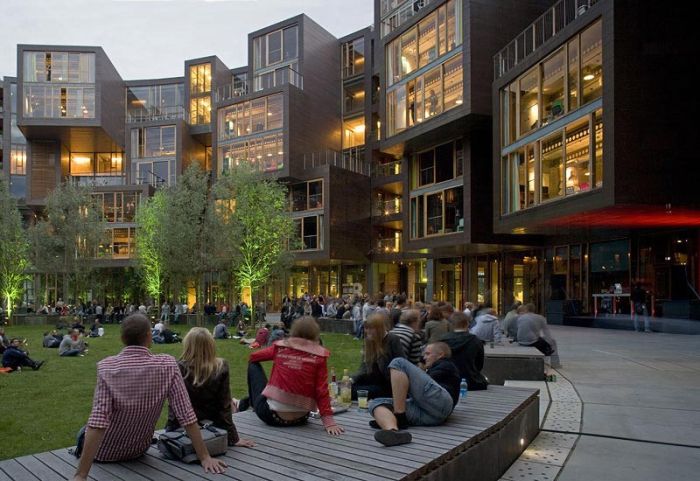 Tietgenkollegiet, University dormitory, Orestad, Copenhagen, Denmark