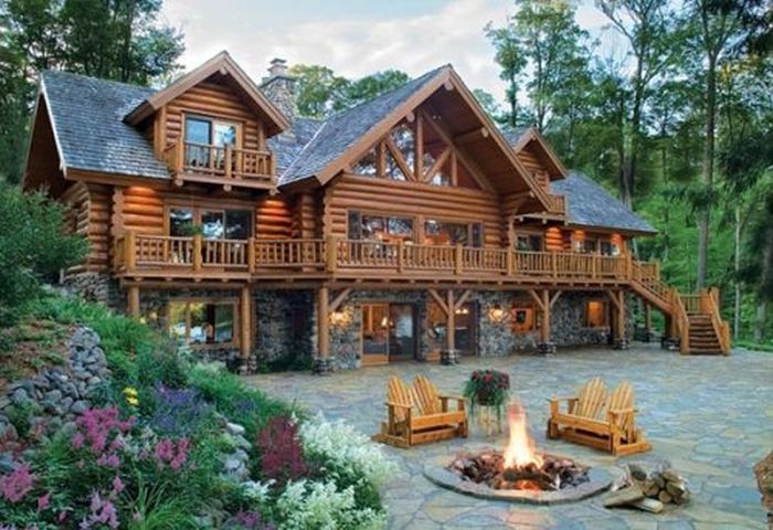 log cabin house