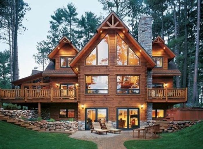 log cabin house