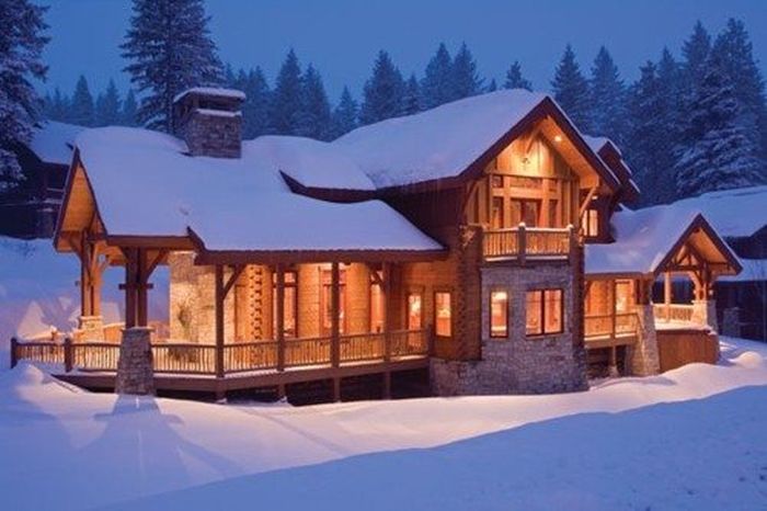 log cabin house