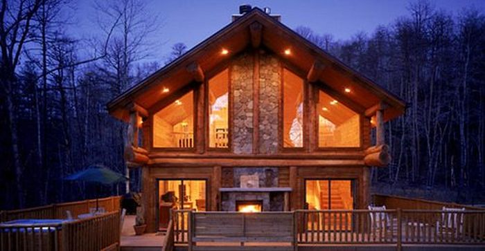 log cabin house