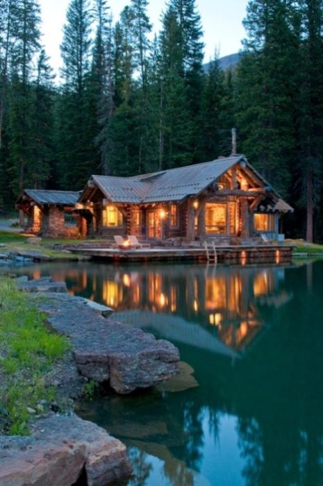 log cabin house