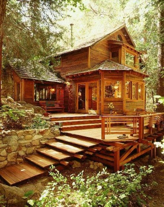 log cabin house