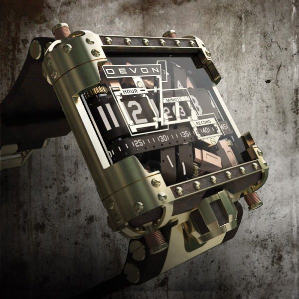 Devon Works Tread 1 Steampunk limited edition wristwatch by Devon Works LLC