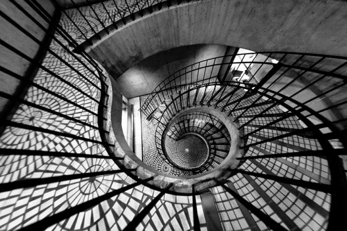 spiral staircase photography