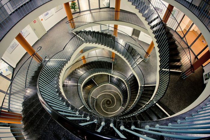 spiral staircase photography