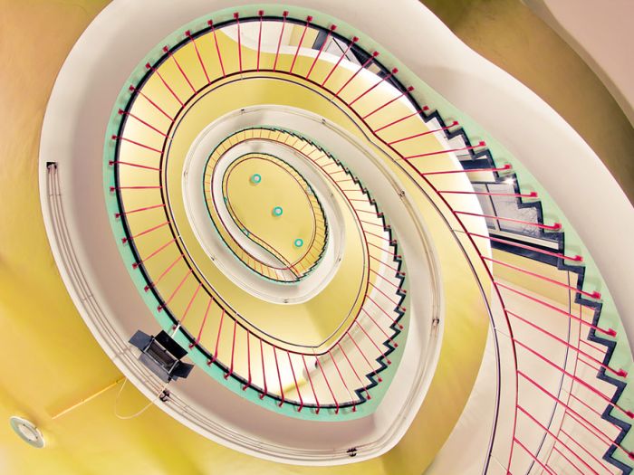 spiral staircase photography