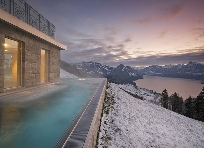 winter swimming pool