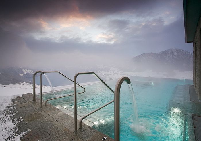 winter swimming pool