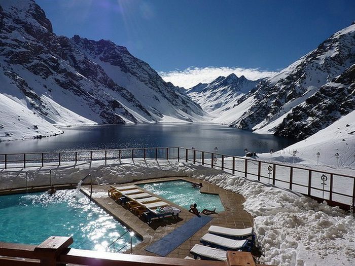 winter swimming pool