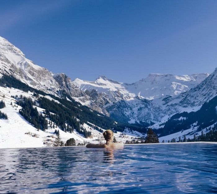 winter swimming pool