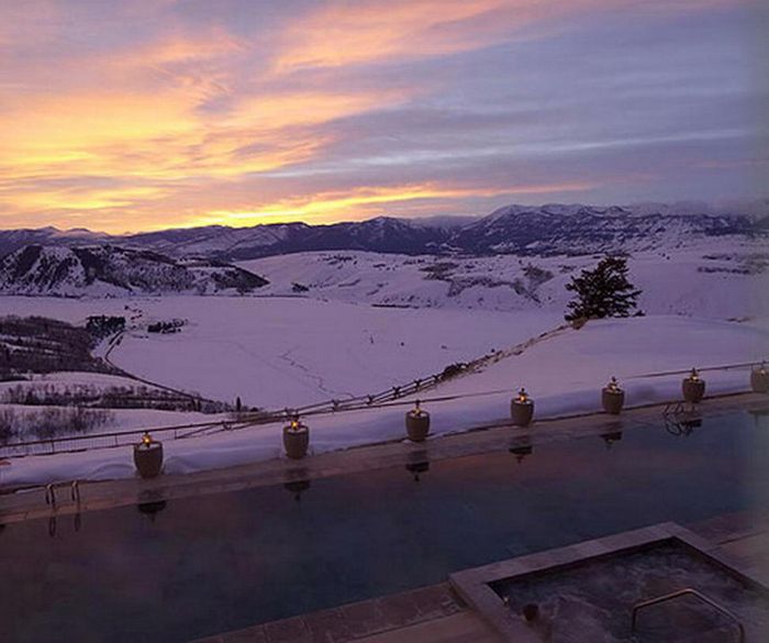 winter swimming pool