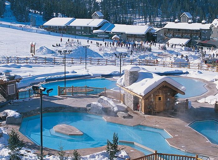 winter swimming pool