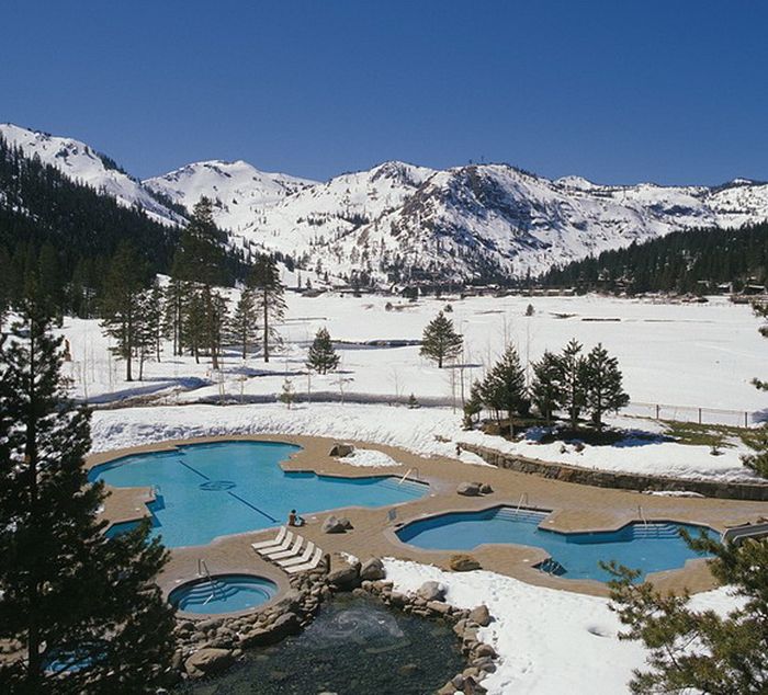 winter swimming pool