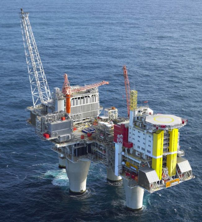 Troll A platform, North Sea, Norway