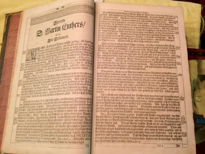 german bible from 1708