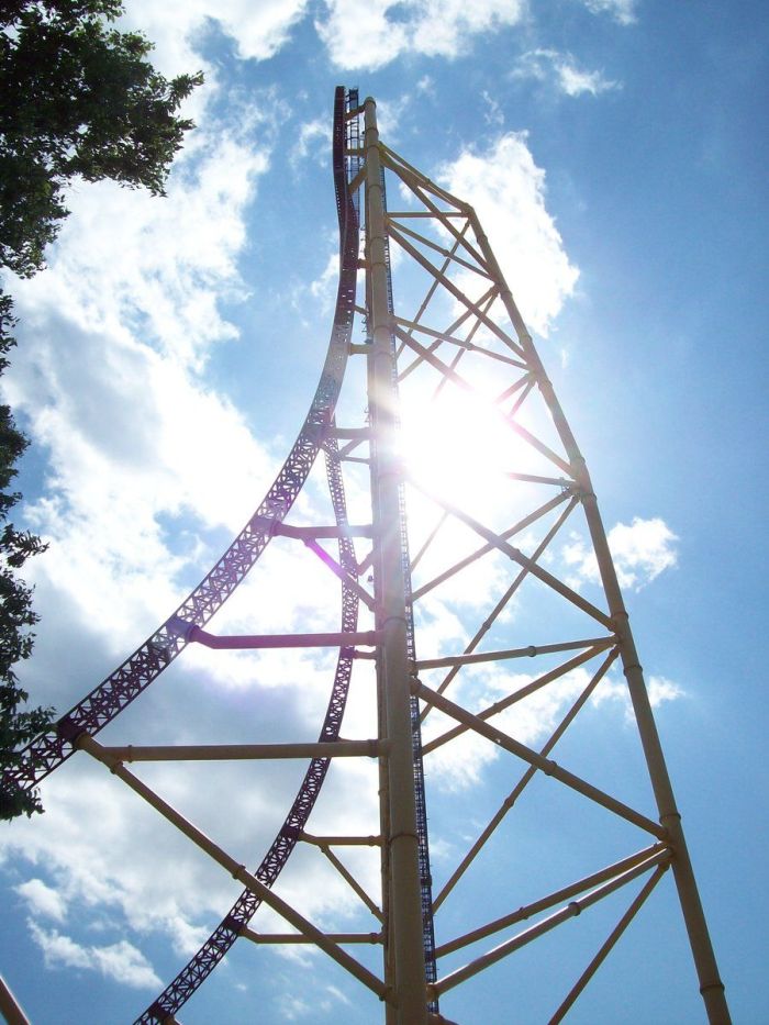 Top Thrill Dragster roller coaster, Cedar Point, Sandusky, Ohio, United States