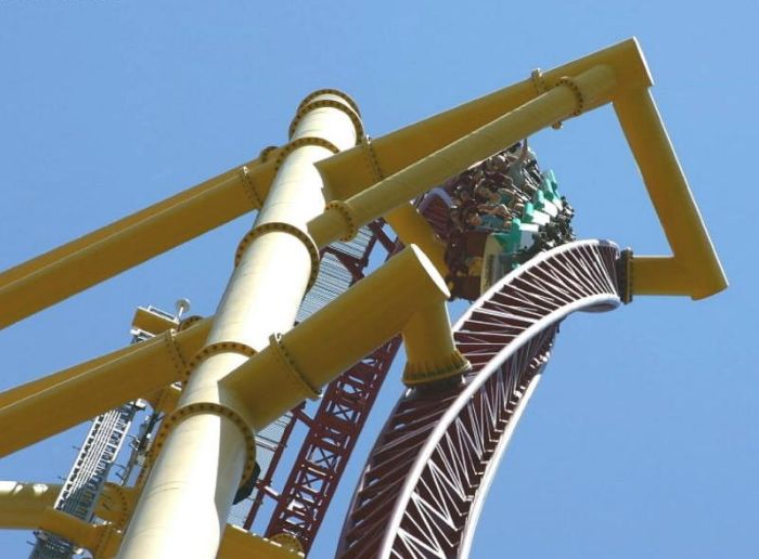 Top Thrill Dragster roller coaster, Cedar Point, Sandusky, Ohio, United States