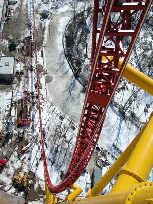 Top Thrill Dragster roller coaster, Cedar Point, Sandusky, Ohio, United States