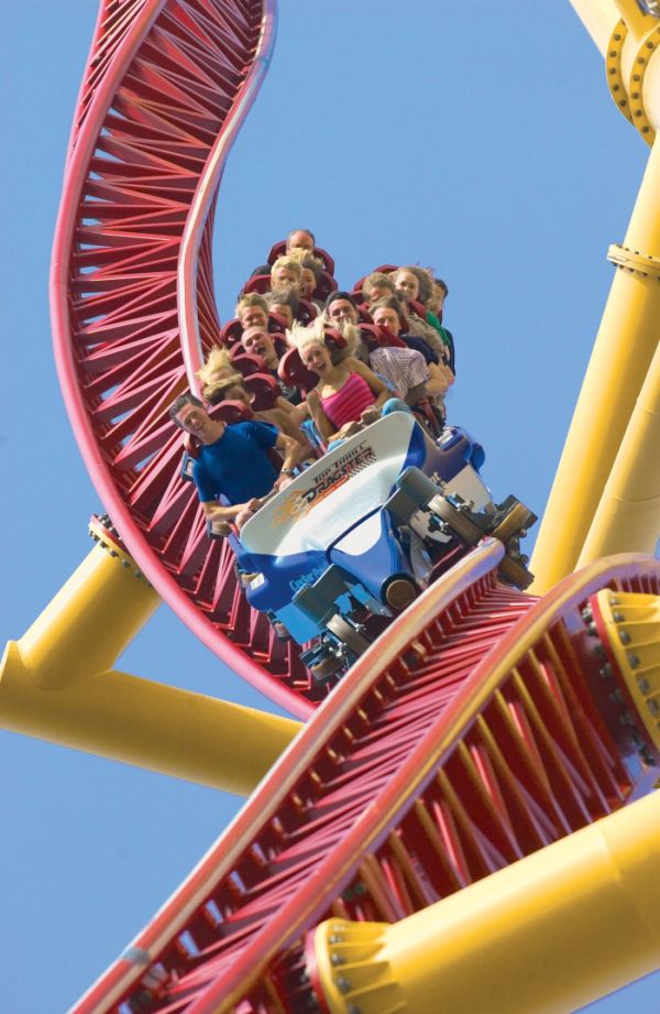 Top Thrill Dragster roller coaster, Cedar Point, Sandusky, Ohio, United States