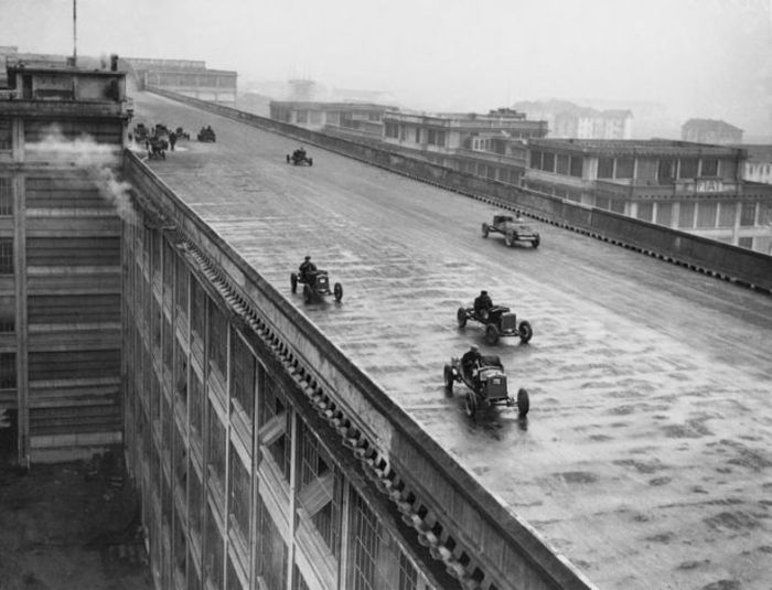 Rooftop racetrack, Lingotto automobile factory, Via Nizza, Turin, Italy