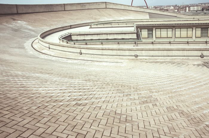 Rooftop racetrack, Lingotto automobile factory, Via Nizza, Turin, Italy