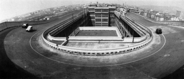 Rooftop racetrack, Lingotto automobile factory, Via Nizza, Turin, Italy