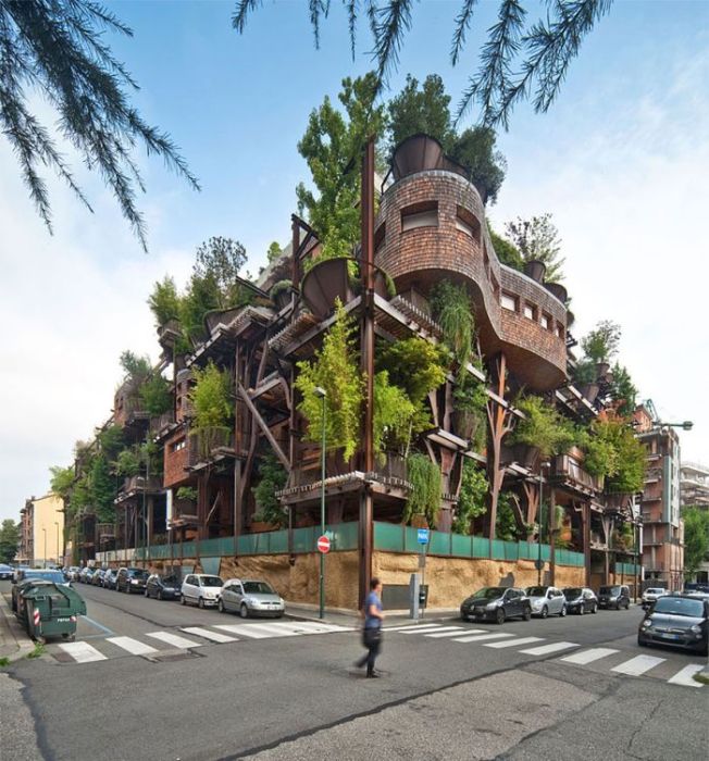 Casa tra gli Alberi – 25 Green apartment complex, Via Gabriele Chiabrera 25, Turin, Italy