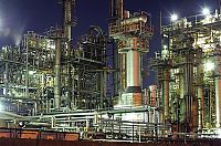 Architecture & Design: Factory plant in the night, Japan