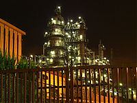 Architecture & Design: Factory plant in the night, Japan