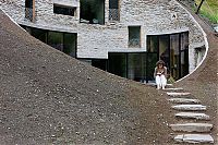 Architecture & Design: House built inside a mountain, Alps, Switzerland