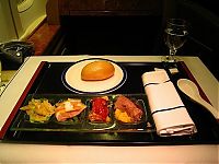 Architecture & Design: food offered in the first class on airplanes