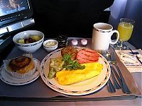 Architecture & Design: food offered in the first class on airplanes