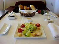 Architecture & Design: food offered in the first class on airplanes