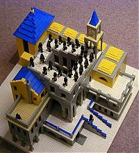 Architecture & Design: M.C. Escher art recreated using lego bricks
