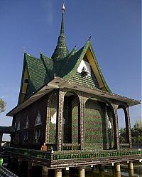 TopRq.com search results: Temple built out of beer bottles, Thailand