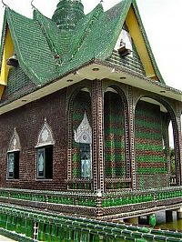 TopRq.com search results: Temple built out of beer bottles, Thailand