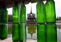 TopRq.com search results: Temple built out of beer bottles, Thailand