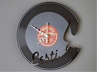 Architecture & Design: clocks made from vinyl records