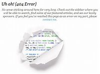 Architecture & Design: HTTP 404 error page