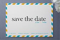 Architecture & Design: save-the-date wedding card