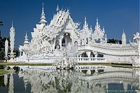 Architecture & Design: Wat Rong Khu, white temple, Chiang Rai, Thailand