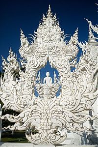 Architecture & Design: Wat Rong Khu, white temple, Chiang Rai, Thailand