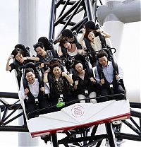 Architecture & Design: Takabisha roller coaster, Fujiyoshida, Yamanashi, Japan