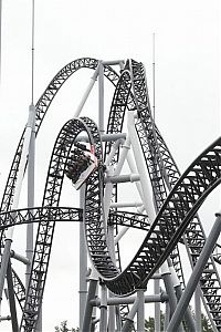 Architecture & Design: Takabisha roller coaster, Fujiyoshida, Yamanashi, Japan